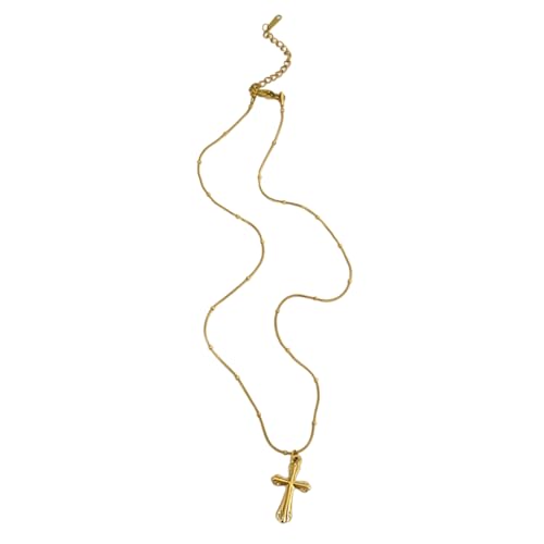 Stylish Halskette Anhänger Unisex Edelstahl Textur Halsschmuck Charme Für Modeliebhaber Einfache Metallketten Halskette von UncleS