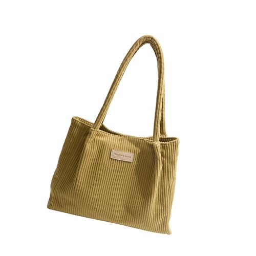 Stylish Ladies 'Umhängetasche Cordtasche Handtasche Große Kapazität Top Geldbeutel Für Tägliche Pendel Und Fahrt Top Griffs Reißverschlussbeutel von UncleS