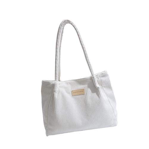 Stylish Ladies 'Umhängetasche Cordtasche Handtasche Große Kapazität Top Geldbeutel Für Tägliche Pendel Und Fahrt Top Griffs Reißverschlussbeutel von UncleS