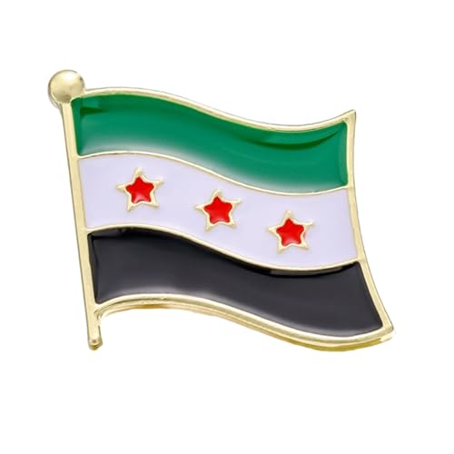 Syrien Flaggen Brosche Pin Creative Badge Map Pins Schmucklegierung Textur Für Mode Enthusiasten Und Geschenk Geben Flaggenabzeichen von UncleS