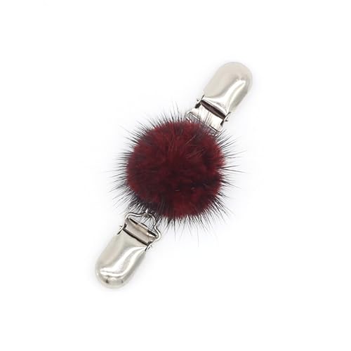 Tragbarer Fuzzy Sphere Schal Clip Trendy Plüsch Kugel Ausschnitt Aus Ausschnitt Cardigan Charme Für Tägliche Und Soziale Ereignisse Eleganter Ausschnittstift von UncleS