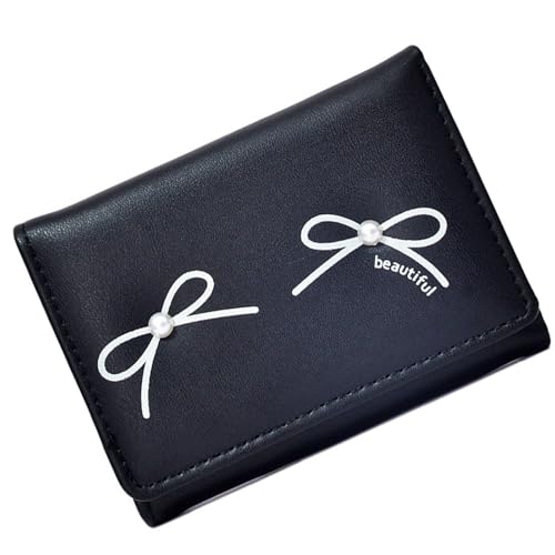 Trendy Bows Brieftasche Für Frauen Und Profis Leicht Und Leicht Zu Tragen Kurze Brieftaschen Kartenhalter Münze Geldbeutel Kunstperlen Dekore Brieftasche von UncleS