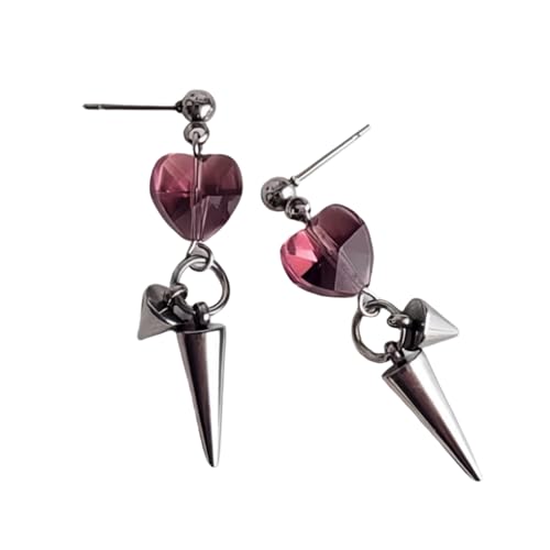 Trendy Heart Cone Bolzen Ohrringe Moderne Legierung Dangle Kegelohrringe Mit Einem Subtilen Herzen Für Jeden Anlass Party Schmuck Geschmückt von UncleS