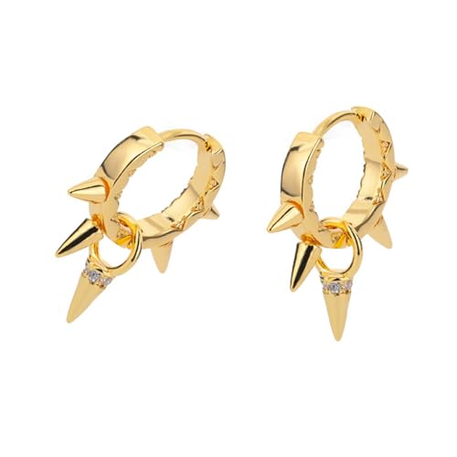 Trendy Spikes Nietohr Ohrmanschette Modische Zirkonia Ohrringe Leicht Komfortable Reifen Ohrringe Accessoire Für Frauen Frauen Schmuck von UncleS