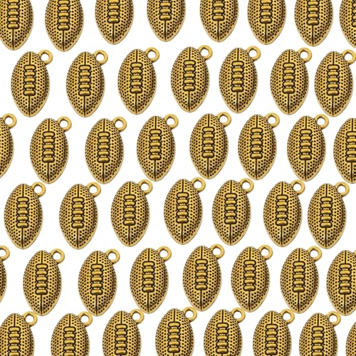 UncleS 100pcs Vintage Alloy Sport Thematisierte Anhänger Fußball Schmuckanhänger Für Und Handwerkliche Projekte Handgefertigte Vorräte von UncleS