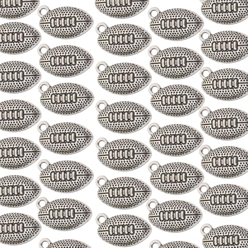 UncleS 100pcs Vintage Alloy Sport Thematisierte Anhänger Fußball Schmuckanhänger Für Und Handwerkliche Projekte Handgefertigte Vorräte von UncleS