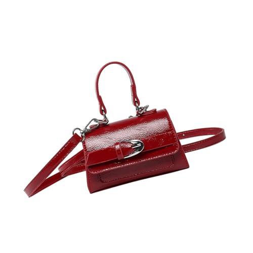 UncleS 2025 Retro Kleine Quadratische Crossbody Bag PU Leder Schulterbetrieb Mit Adjsenbaren Riemen Multifunktionale Handtasche Für Frauen Retro Everyday Carry Handtasche von UncleS