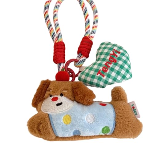 UncleS 2025 Trendy Kaninchen Bären Schlüsselbund Plüsch Tierzauber Für Taschen Leichte Dekoration Mode Schmuck Geschenk Einzigartige Kaninchenhund Schlüsselbund von UncleS