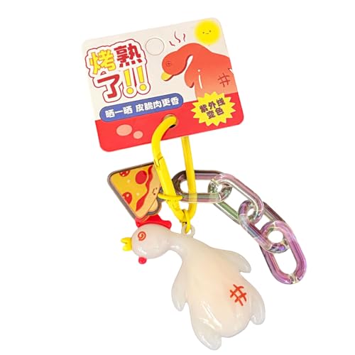 UncleS Ästhetische Schlüsselbund Zubehör Farbton Ändern Enten/Hühnchen Schlüsselbeutel Zauberautos Schlüsselringe Accessoires Für Frauen Taschen Charme Für Handtaschen von UncleS