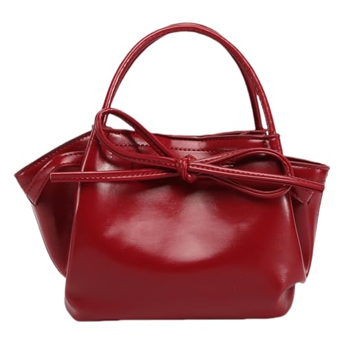 UncleS All Matching Crossbody Bag Für Frauen Einfache Schulter Koreanische Stile Handtasche Süßer Bögen Eimer Alltag Frauen Eimer Einfacher Schulter Süßer Schöpfer Crossbody Für Jeden Tag von UncleS