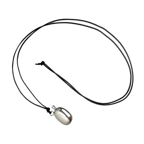 UncleS Auffällige Lederseilweinköder Halskette Unverwechselbares Lederseil Mit Weinkolben Charme Für Partymetall von UncleS