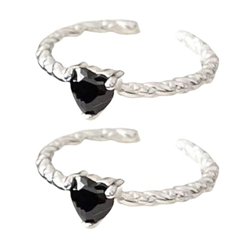 UncleS Bunte Zirkonringe Modische Geometrische Zirkonringe Frauen Charme Schmuck Für Frauen Mit Verstellbaren Geöffneten Designs Einzigartiger Modesring von UncleS