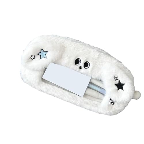 UncleS Cartoon Hundestiftbeutel Große Kapazität Bleistiftbeutel Schöne Plüschkoffer Kreativ Zurück In Die Schule Vorräte Plüsch Cartoon Hundestift Große Kapazitätsschule Schulmaterial von UncleS