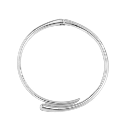 UncleS Chunkys Gold/Silbermanschette Halskette Afrikanischer Stamm Weit Metallhärchen Für Frauen Mädchen Geometrische Schlüsselbeutel Kettenketten Juwely Party Statement Schmuck Schmuck von UncleS