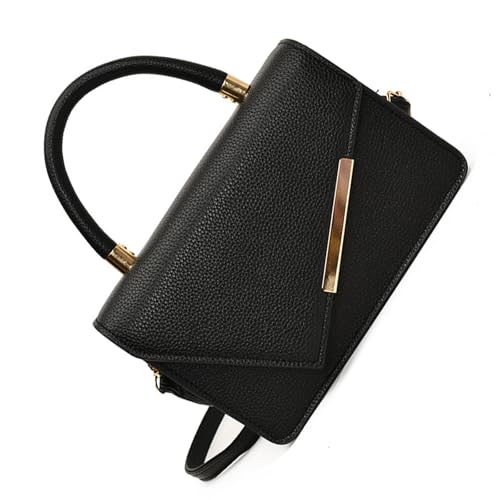 UncleS Damen PU Leder Crossbody Handtasche Mit Magnetknopfverschluss Und Verstellbarer Gurtklatsche Deckbacktasche Stilvolle Kunstledertasche Stilvoll von UncleS