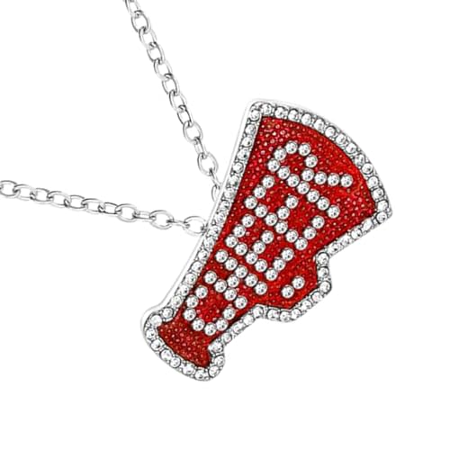 UncleS Diamonds Akzentuierte Megaphon Symbol Neck Chain Cheerleaderthema Halskette Verstellbar von UncleS
