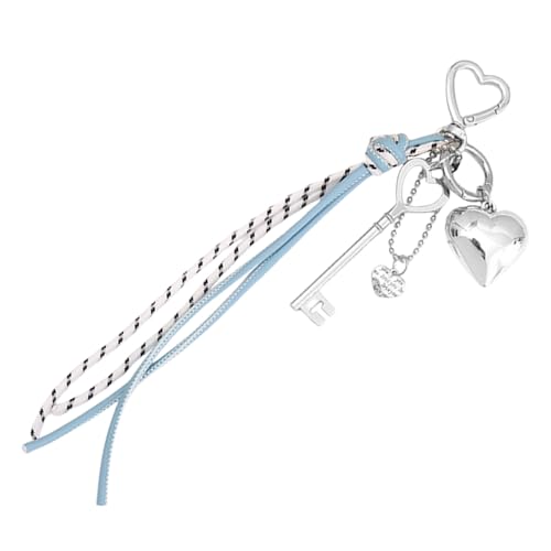 UncleS Einzigartige Geflochtene PU Lederschlüsselung Anhänger Stylische Handtaschenkette Dekoration Multi Farbauswahl Für Trendige Jugend Geflochtene Lederschlüsselkette von UncleS