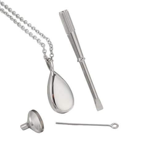 UncleS Einzigartige Parfums Flasche Charm Halskette Edelstahlschmuck Accessoire Für Modische Frauen Damen Casual Wear Mode Accessoire von UncleS