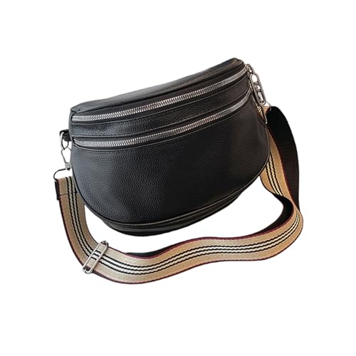UncleS Elegant Wide Gurt Umhängetasche Leichte Freizeit Crossbody Geräumig Für Tägliche Pendel Und Einkäufe Trendige Frauen von UncleS
