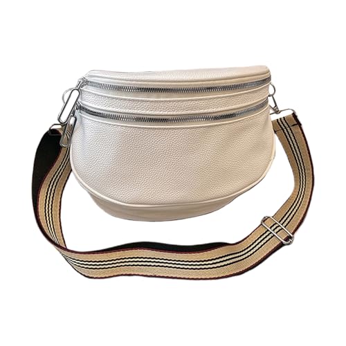 UncleS Elegant Wide Gurt Umhängetasche Leichte Freizeit Crossbody Geräumig Für Tägliche Pendel Und Einkäufe Trendige Frauen von UncleS