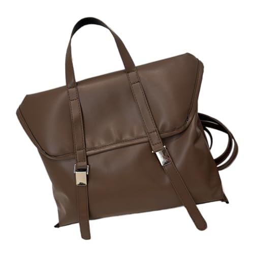 UncleS Elegante Frauen Crossbody Tasche Mit Geräumigen Fächern PU Leather School Rucksack Handtasche Für Den Alltäglichen Essential Stysimer Rucksack von UncleS
