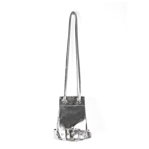 UncleS Elegante Umhängetasche für den täglichen Gebrauch, geräumige Innenseite, Kordelzug-Öffnung, praktische Umhängetasche für Damen und Mädchen, lässige Tasche mit Kordelzug, silber, One Size UncleS Elegante Umhängetasche für den täglichen Gebrauch, geräumige Innenseite, Kordelzug-Öffnung, praktische Umhängetasche für Damen und Mädchen, lässige Tasche mit Kordelzug, silber, One Size von UncleS