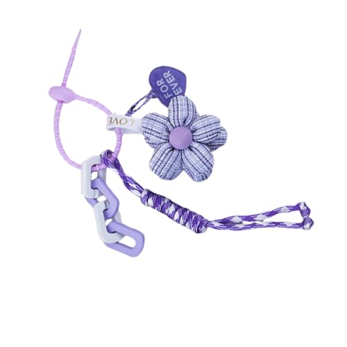 UncleS Floral Schlüsselbeutel Charme Für Stilvolle Frauen Leichte Und Praktische Accessoire Blumenbeutel Anhänger Schlüsselhaltertasche Anhänger von UncleS