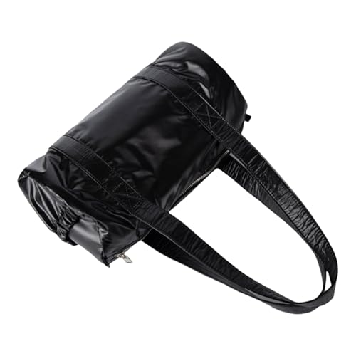 UncleS Frauen Ästhetische Nylonumhängetasche Koreanische Stile Freizeit Mehrzweckpendler Schüler Zylinder Achselstasche Handtasche Tasche Einzigartige Koreanische Handtasche von UncleS