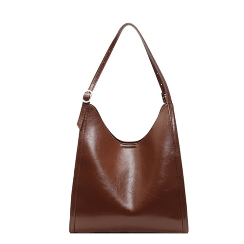 UncleS Frauen Achselbeutel Große Kapazität Handtasche All Matching Achsel Winter Pendelpendelstasche Mit Fester Farbe Feste Farben Schulter Für Frauen Große Kapazität Achselhilfe Retro von UncleS