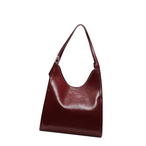 UncleS Frauen Achselbeutel Große Kapazität Handtasche All Matching Achsel Winter Pendelpendelstasche Mit Fester Farbe Feste Farben Schulter Für Frauen Große Kapazität Achselhilfe Retro von UncleS