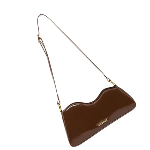 UncleS Frauen Achselbeutel Trendy Handtasche All Matching Achselhalte Geldbörse Feste Farbe Schulter Stilvoll von UncleS