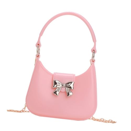 UncleS Frauen Bögen Crossbody Bag Mit Kettenriemen Kleine Handtasche Ästhetische Schulter Achselhöhle Einkaufsdatieren Frauen Bögen Crossbody Kleine Handtasche Ästhetische Schulter Mit Kette von UncleS