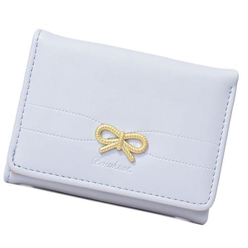 UncleS Frauen Brieftasche Einfache Triufold Wallets PU Leder Geldbeutel Kurzes Geldbeutel Triufold Cash Card Bag Compact For Women von UncleS
