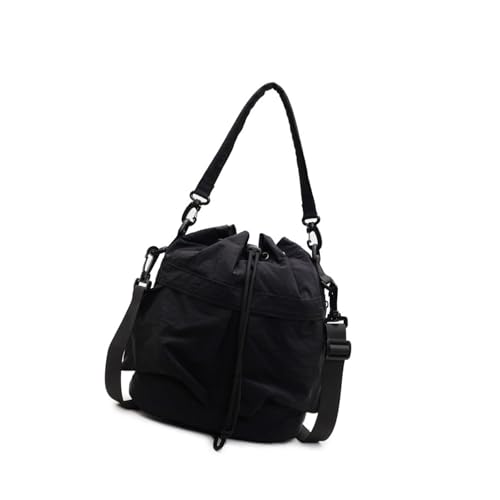UncleS Frauen Crossbody Tasche Große Kapazität Schulter Handtasche Einfacher Rucksack Kordelschneider Ästhetic Pendelpendel Frauen Schulter Großer Kapazität Crossbody Draw String Eimer Für Täglich von UncleS