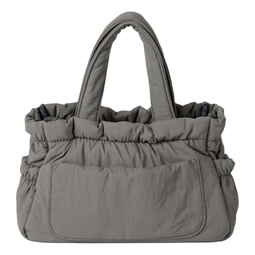 UncleS Frauen Großer Gesteppter Pufferbeutel Weich Gepolstert Winter Handtasche Geräumige Schultertasche Nylon Crossbody Shopper Jeden Tag von UncleS