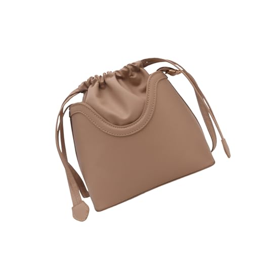 UncleS Frauen Schulterkreuzkörperbeutel Kordelschneider PU Leder Achselgrüner Achselhöhle Für Tägliche Reisen Frauen Draw String Schulterkreuzkörper Großer Kapazität Achselhöhle von UncleS