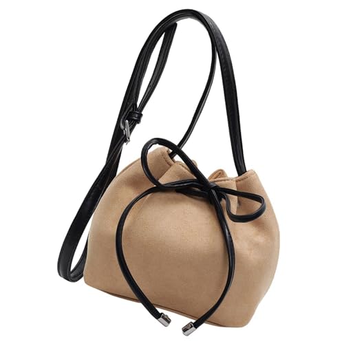 UncleS Frauen Umhängetasche Süße Bögen Eimer Kordelmessen Trendige Handtasche PU Leder Crossbody Für Tägliche Süße Bögen Crossbod UncleS Frauen Umhängetasche Süße Bögen Eimer Kordelmessen Trendige Handtasche PU Leder Crossbody Für Tägliche Süße Bögen Crossbod von UncleS