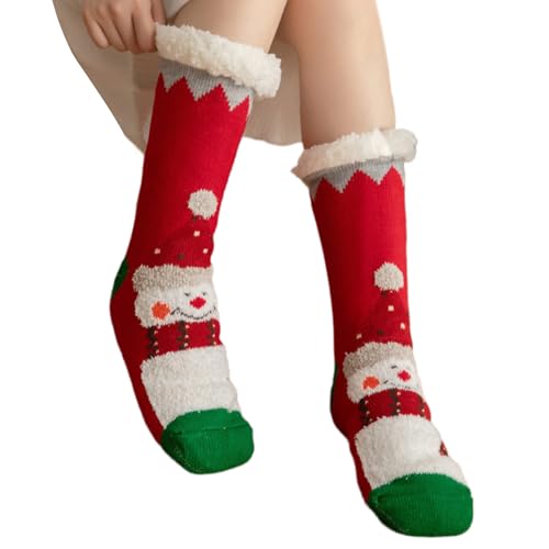 UncleS Frauen Winter Warmer Fuzzy Slipper Socken Weihnachts Schneemuster Fleece Fleece Gefüttert Socken Nonslip Plüsch Mit Grippers Weihnachtsfuzzy Slipper UncleS Frauen Winter Warmer Fuzzy Slipper Socken Weihnachts Schneemuster Fleece Fleece Gefüttert Socken Nonslip Plüsch Mit Grippers Weihnachtsfuzzy Slipper von UncleS