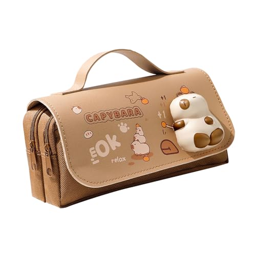 UncleS Große Bleistiftkoffer Reißverschluss Bleistiftbeutel Tragbarer Stiftorganisatoren Aufbewahrungstasche Reise Make Up Für Die Studentische Studentische Student Pen von UncleS