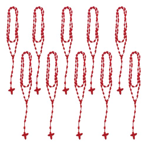 UncleS Handgefertigte Kreuze Anhänger Halskette Exquisite Handgefertigte Kreuze Anhänger Halskette Mit Verstellbarer Kabel Für Partys Trendy Damen Krawisbekleidung von UncleS