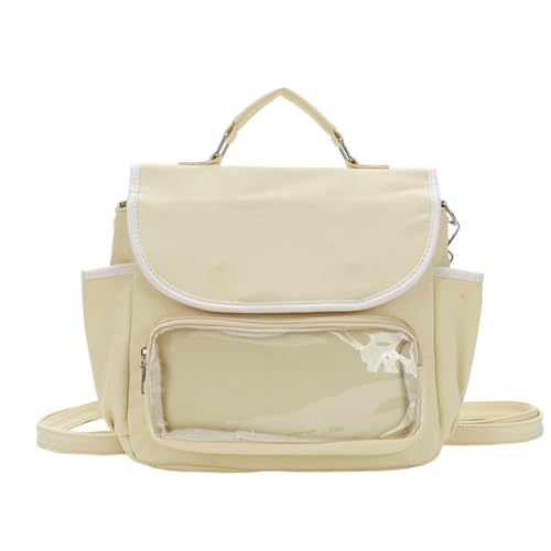 UncleS Japanische Stile Crossbody Tasche Für Mädchen Teenager Schöne Schulter Kleine Rucksack Schülernschule Klare Itabag Handtasche Frauen Itabag Schöne Schulterkreuzkörper School Small Rucksack von UncleS
