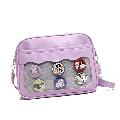 UncleS Klare Umhängetasche Lässig Itabag PU Messengers Pin Display Schülerschule Japanische Stile Crossbody Japanischer Stil Crossbody Für Frauen PU Leder Itabag Klare Schulter UncleS Klare Umhängetasche Lässig Itabag PU Messengers Pin Display Schülerschule Japanische Stile Crossbody Japanischer Stil Crossbody Für Frauen PU Leder Itabag Klare Schulter von UncleS