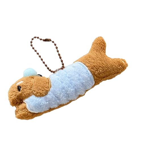 UncleS Kreativer Dackel Plüsch Schlüsselanhänger Einzigartiger Hund Charme Für Taschenzubehör Und Schlüsselhaltertasche Hängende Dekoration Süßer Welpe Schlüsselbund von UncleS