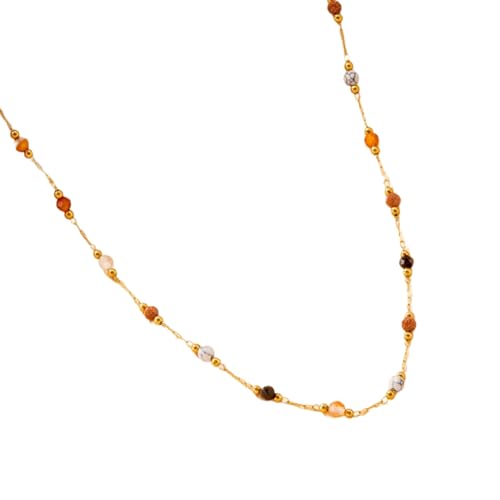 UncleS Künstlerische Handgefertigte Farbenfrohe Steinperlen Schmuck Für Frauen Mädchen Böhmische Und Ethnische Stile Armband/Halskette/Fußkettchen Perlen Armband von UncleS