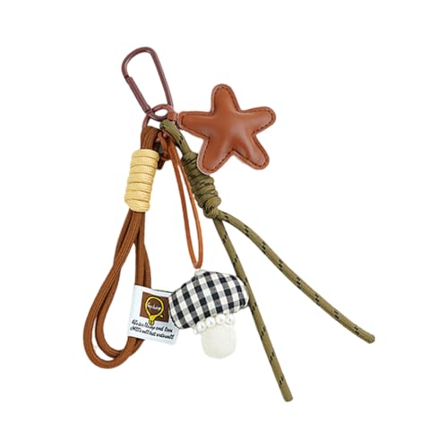 UncleS Künstlerischer Starpreis Charme Zarte Bag Anhänger Stylish Metal Keyring Für Frauen Kompakt Modeschmuck Geschenk Leichtes Paar Schlüsselbund Dekoration von UncleS