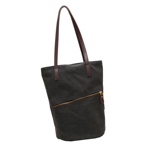 UncleS Lässige Leinwand Satchel Für Frauen Stilvoller Großer Umhängetaschen Mit Oberen Grifftaschen Achselhalterung Frauen Schulterhandtasche von UncleS