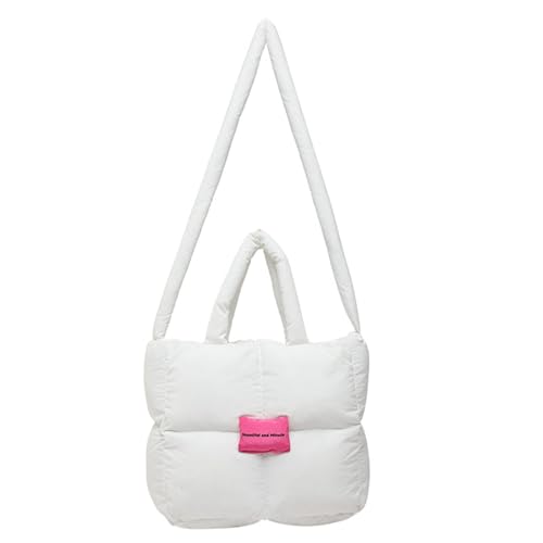 UncleS Leichte Gesteppte Nylon Umhängetasche Mit Weicher Down Füllung Für Frauen Stilvolle Handtasche Große Kapazität Crossbody Taschen Crossbody Nylon Geldbeutel von UncleS
