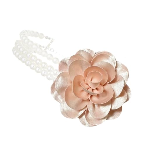 UncleS Luxus Blumencharme Perlen Halskette Für Verstellbare Collarbone Kette Daily Wear Party Hals Hals Juwely Party Verschleiße Blumenschmuck von UncleS