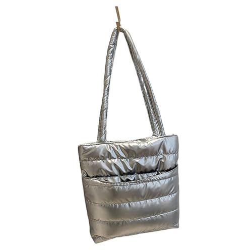 UncleS Mode Glänzende Finish Frauenhandtasche Leichte Baumwollpolsterpolstere Puffer Großer Umhängetasche Mit Reichlich Aufbewahrung Mehrerer Fachbeutel UncleS Mode Glänzende Finish Frauenhandtasche Leichte Baumwollpolsterpolstere Puffer Großer Umhängetasche Mit Reichlich Aufbewahrung Mehrerer Fachbeutel von UncleS