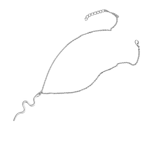 UncleS Mode Goldene Gepackte Schlangen Halskette Stylische Legierung Schlange Anhänger Halskette Halshals Ornament Für Lässige Oder Formelle Veranstaltung Eleganter Schlangenschmuck von UncleS